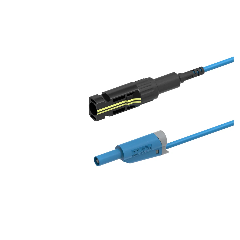 PV 公头连接器（MC4 型）Ø4 mm / Ø4 mm 可叠插安全型插头（2712-PV4M）