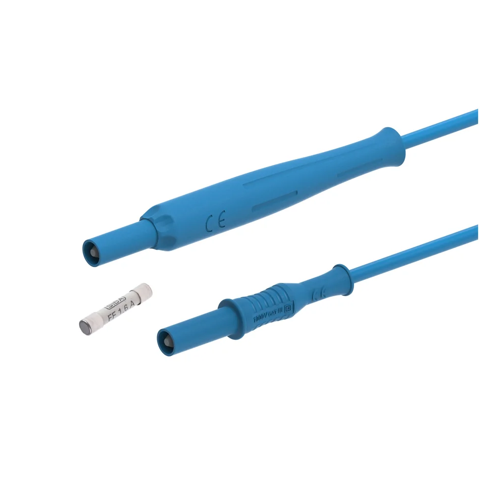 Ø4 mm 公头香蕉插头 直式，带保险丝座 / 普通型（12310 Fused 0,5A-50kA）