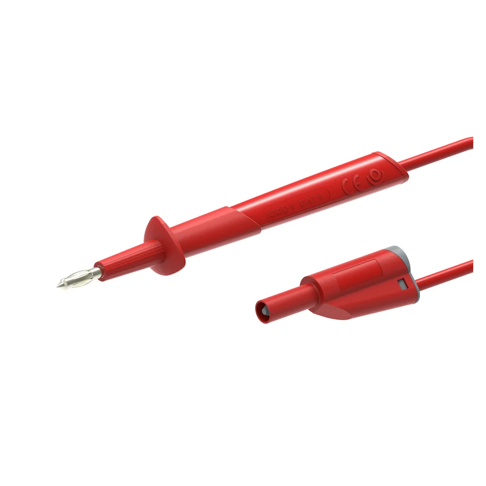 Ø4 mm 弹簧测试探针 / Ø4 mm 可叠插公头香蕉插头（11610-D4）