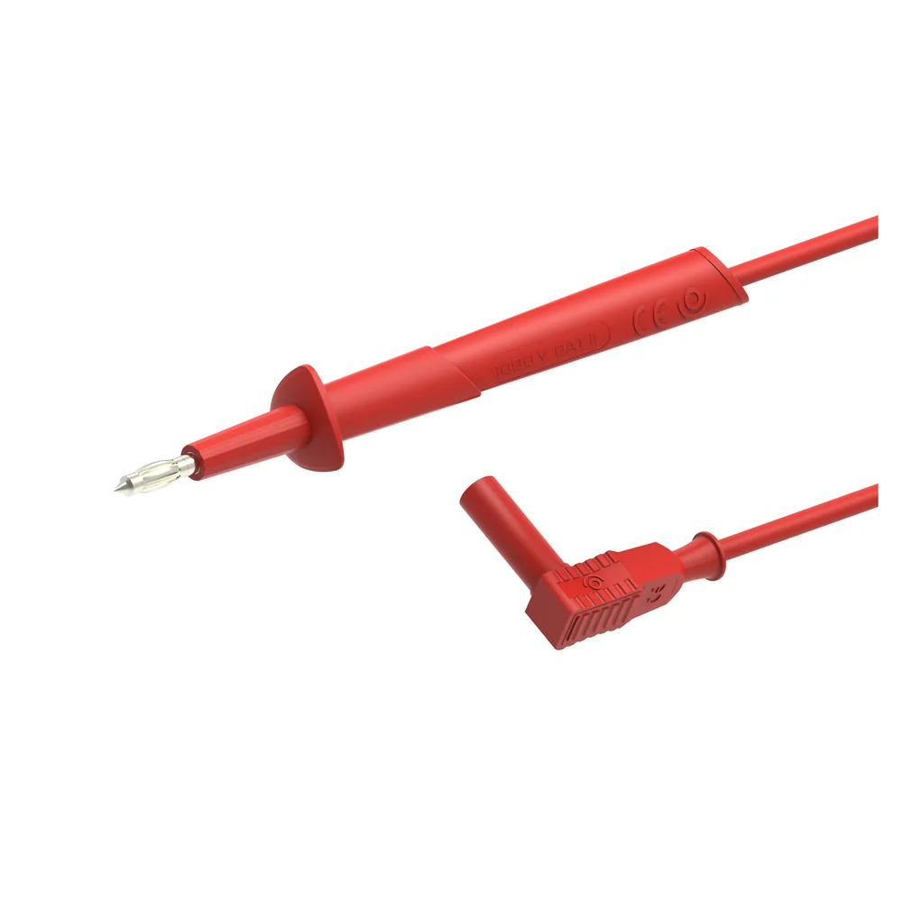 Ø4 mm 弹簧测试探针 / Ø4 mm 弯头公头香蕉插头（11410-D4）